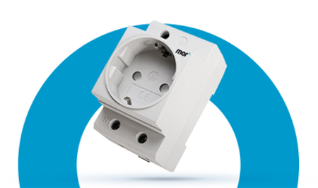 SCHUKO Modular Socket with safety shutters