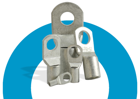 Tin plated copper tube crimping terminals
