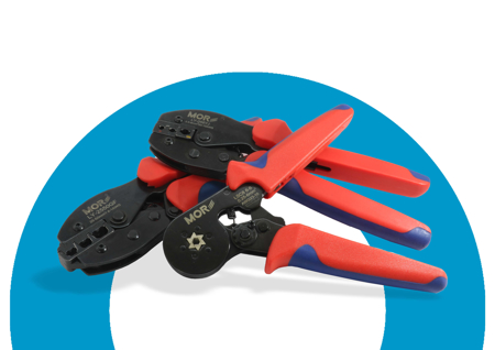Crimping pliers for wire ferrules & insulated terminals
