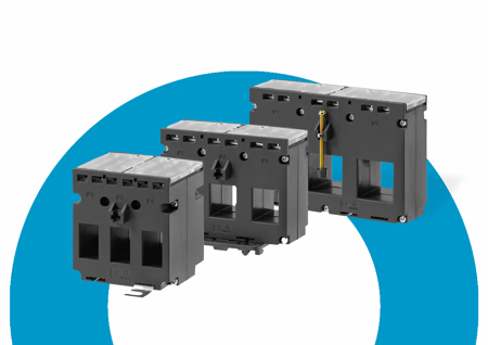 Compact three-phase currents transformers for MCCB's