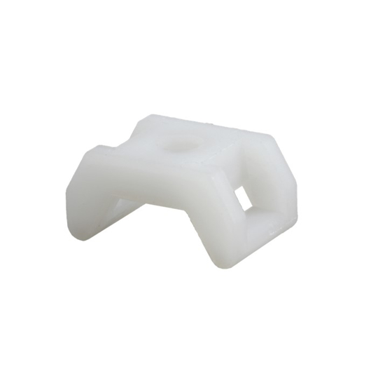 Imagen de Bases para soporte de bridas fijación por tornillo 15,2x9,4mm natural (100un)